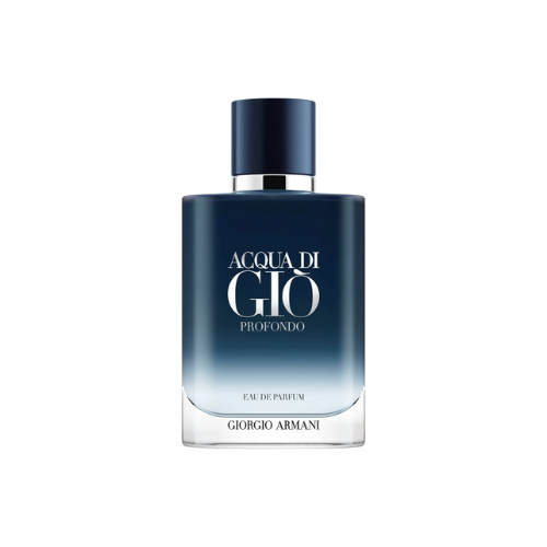Acqua Di Gio Profondo Parfum Sample full bottle image on white background – Sample this fragrance at Cologne Addicts